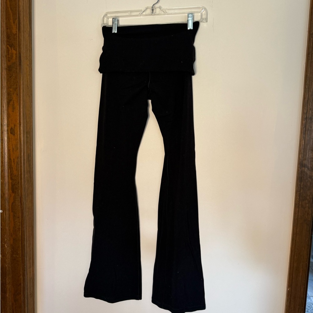 Aerie Black Flare Boot Cut Pants